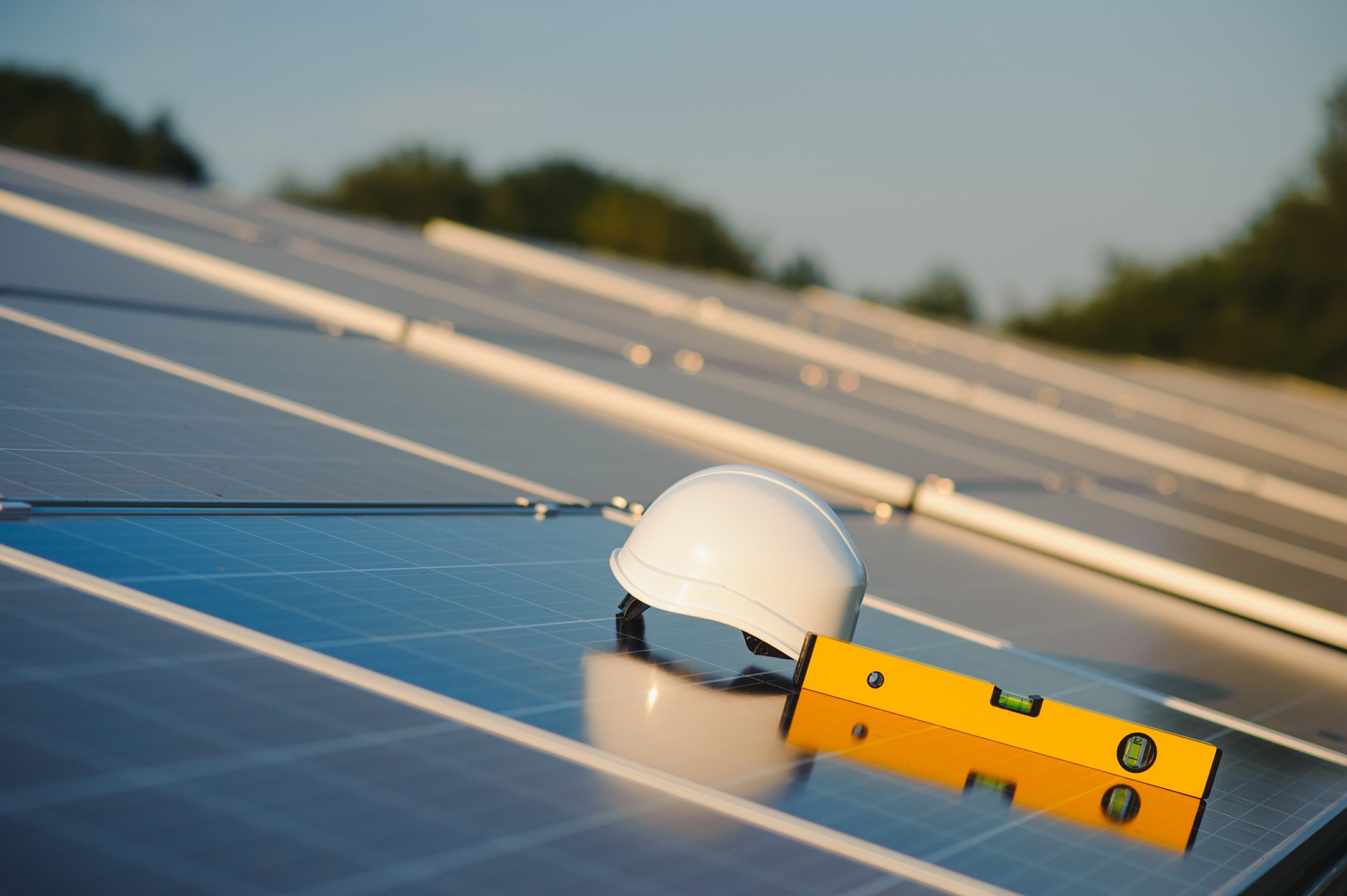 concept of installing solar panels. concept of installing solar panels.